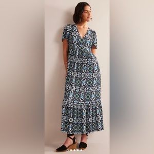 Floral V-Neck Maxi Dress